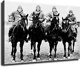Four Horsemen of Notre Dame Soccer Canvas Art Poster Canvas Print Wall Art Picture Indoor Bedroom Living Room Aesthetic Artwork Garage Cafe Decorative (12×18inch Unframed)