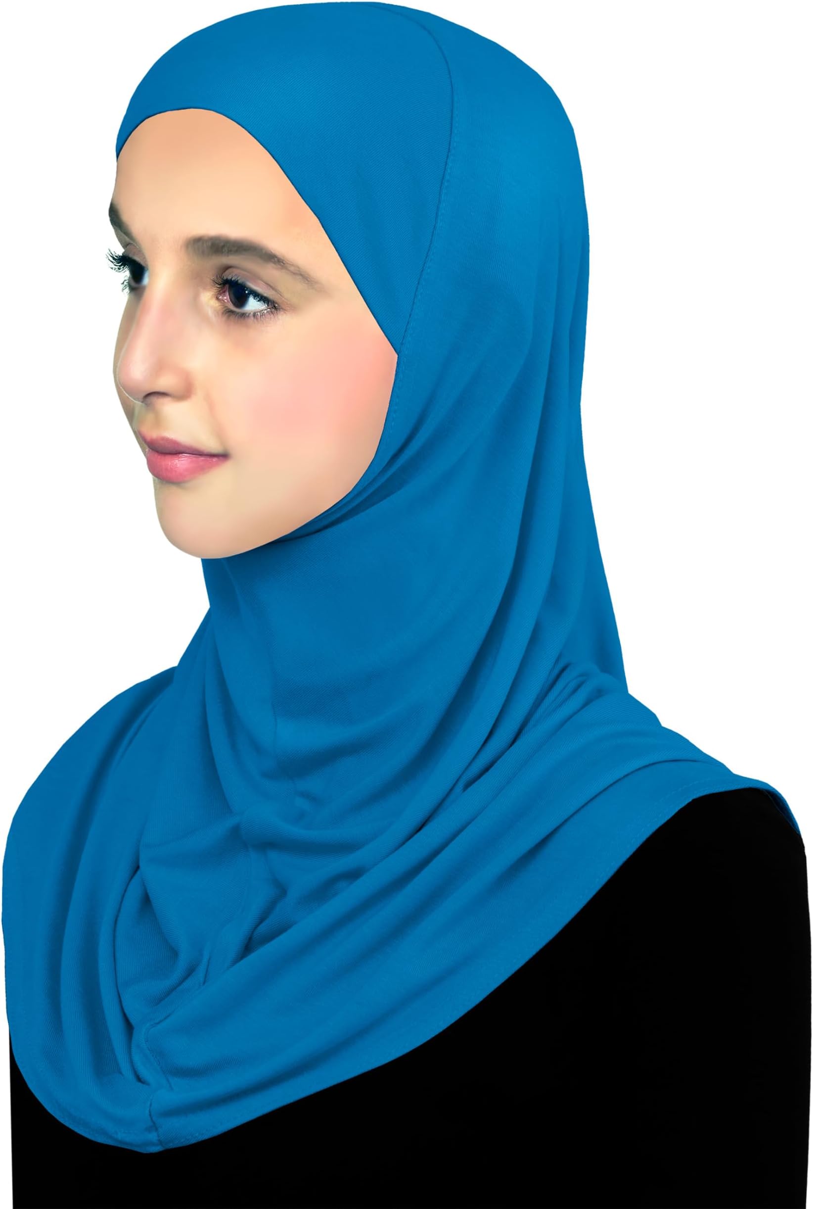 Cotton Hijab for Girls Amira Muslim Kids Head Scarf Ready to Wear Easy Instant