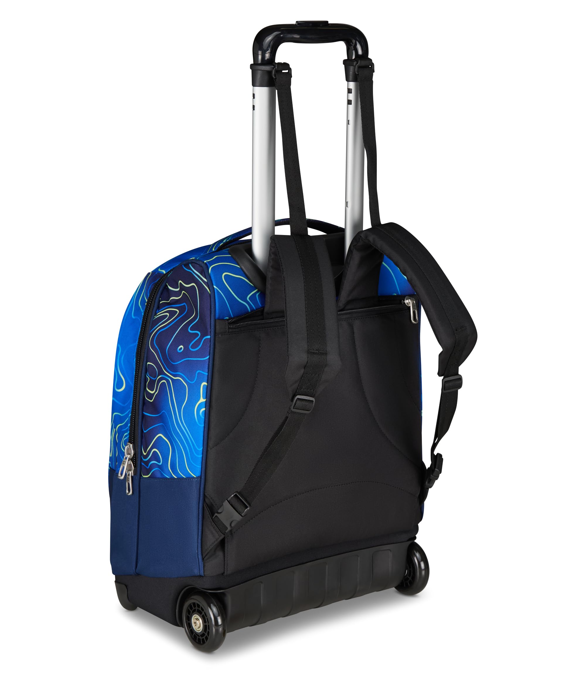 Seven Zaino Trolley, Scuola Elementare, Doppio Uso, Doppio Scomparto, Spallacci a Scomparsa, Bambino, Nuanced Blue, blu/azzurro