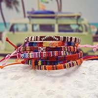 Vista 21 de String Boho Bracelet Ankle Adjustable Beaded Anklets,Handmade Surfer Beach Bracelets,Colorful Braided Bracelets String Rope Anklets Bracelets