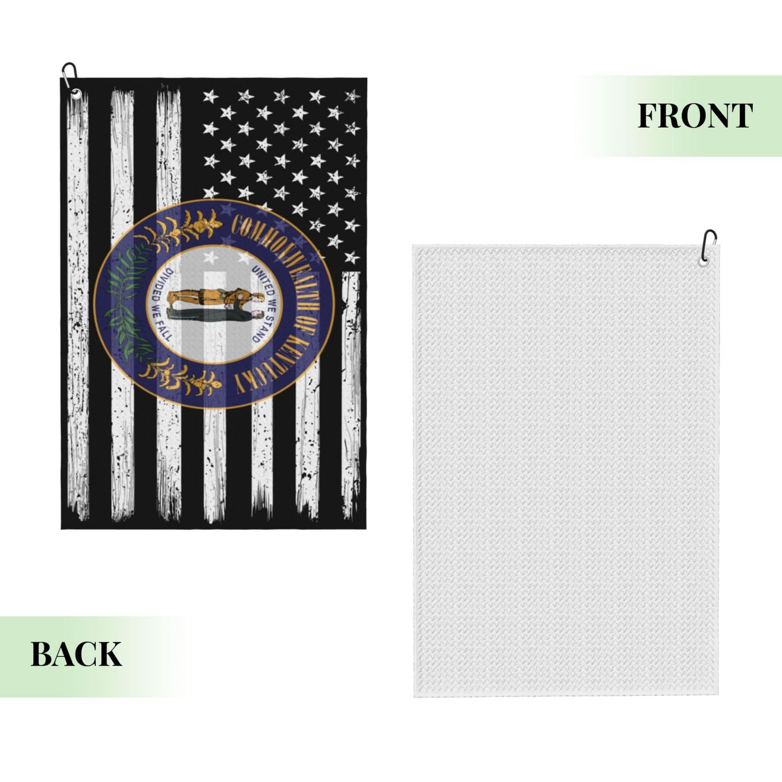 Amazon.com: QIZYOQA US and Seal of Kentucky Golf Towel 24