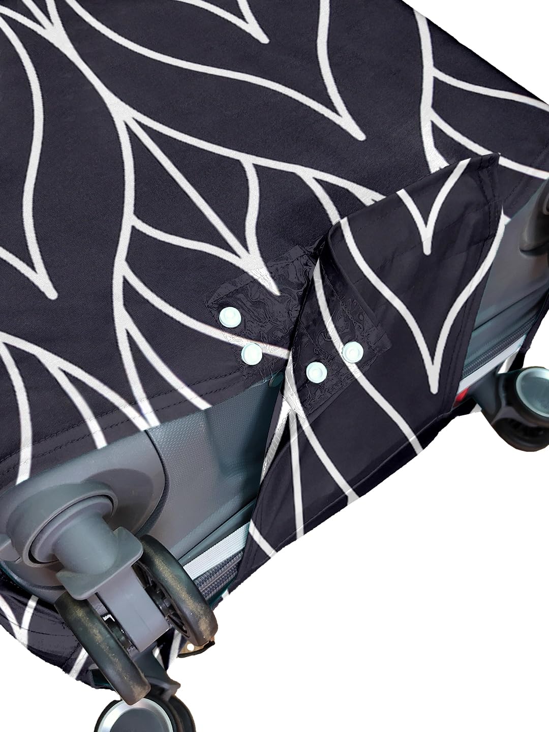 Cortina Funda protectora ecológica para equipaje con estampado abstracto | Grande | Se adapta a equipaje de 26 a 30 pulgadas | Poliéster y elastano | 72 cm (28 pulgadas) | Protectores de maleta de