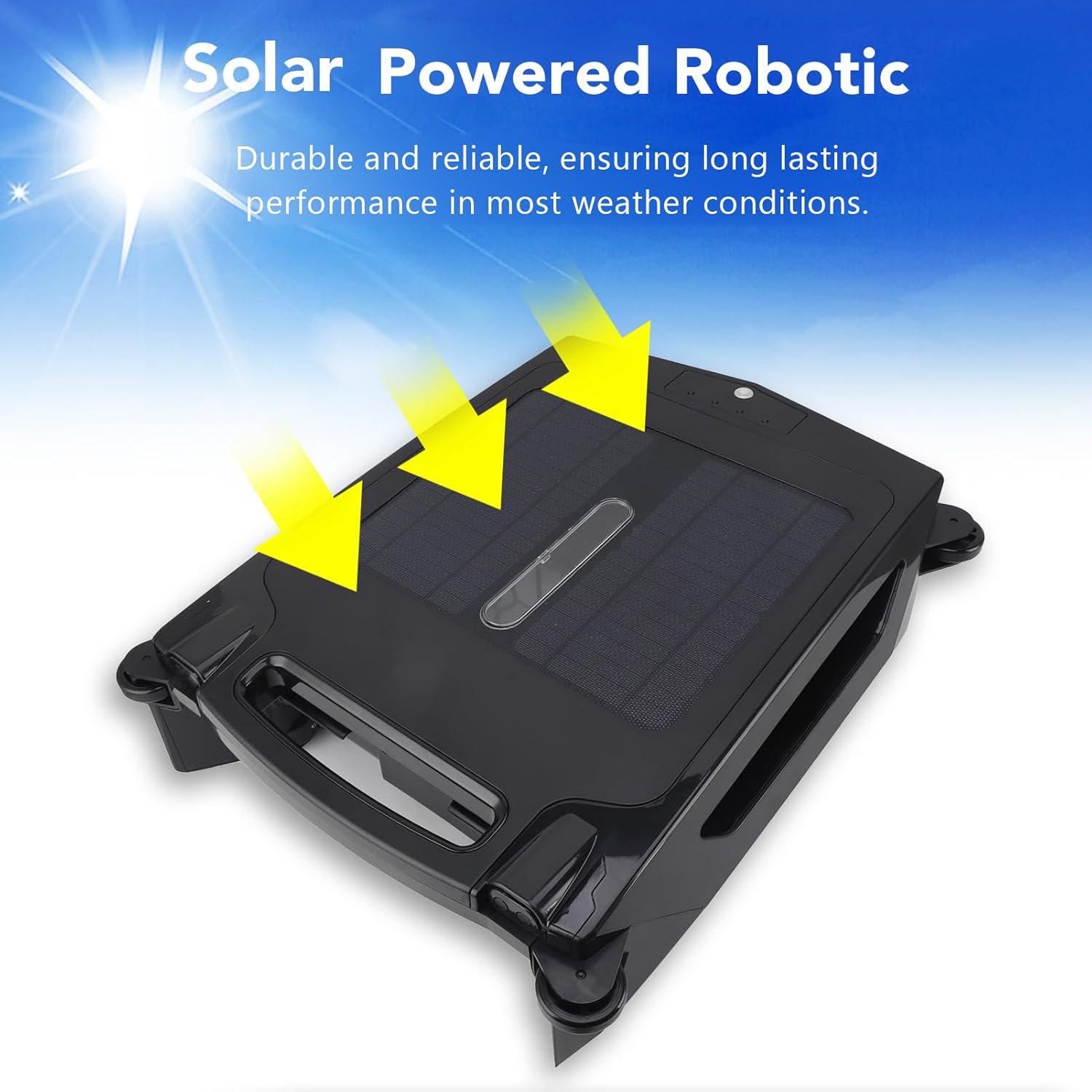 Pyhodi Automatic Robotic Pool Cleaner, Solar Robotic Pool Skimmer with Brushless Motor, Waste Collection, Light Indication, Auto Obstacle Avoidance for Swimming Pool (US Plug), Pyhodicg4t81mowg-11