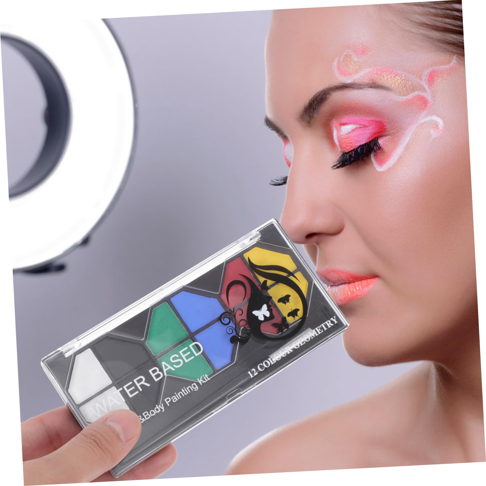 minkissy 3pezzi Pittura Per Viso e Corpo Acquerellabile Pigmenti Idrosolubili Per Trucco Mascherato Facile Da Applicare e Rimuovere
