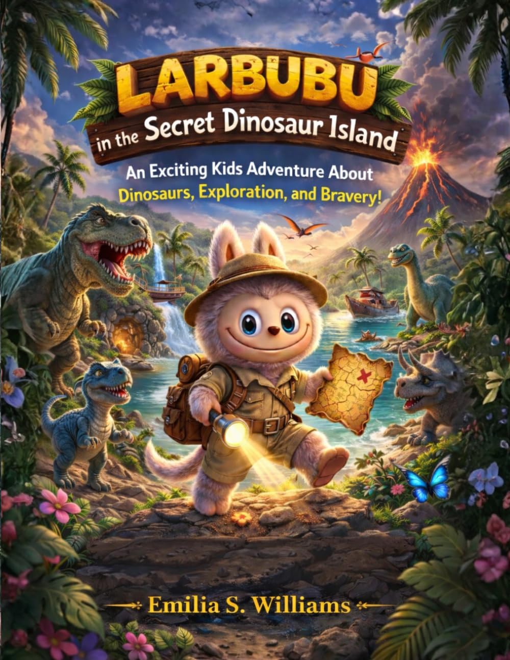 Larbubu in the Secret Dinosaur Island: An Exciting Kids Adventure About Dinosaurs, Exploration, and Bravery