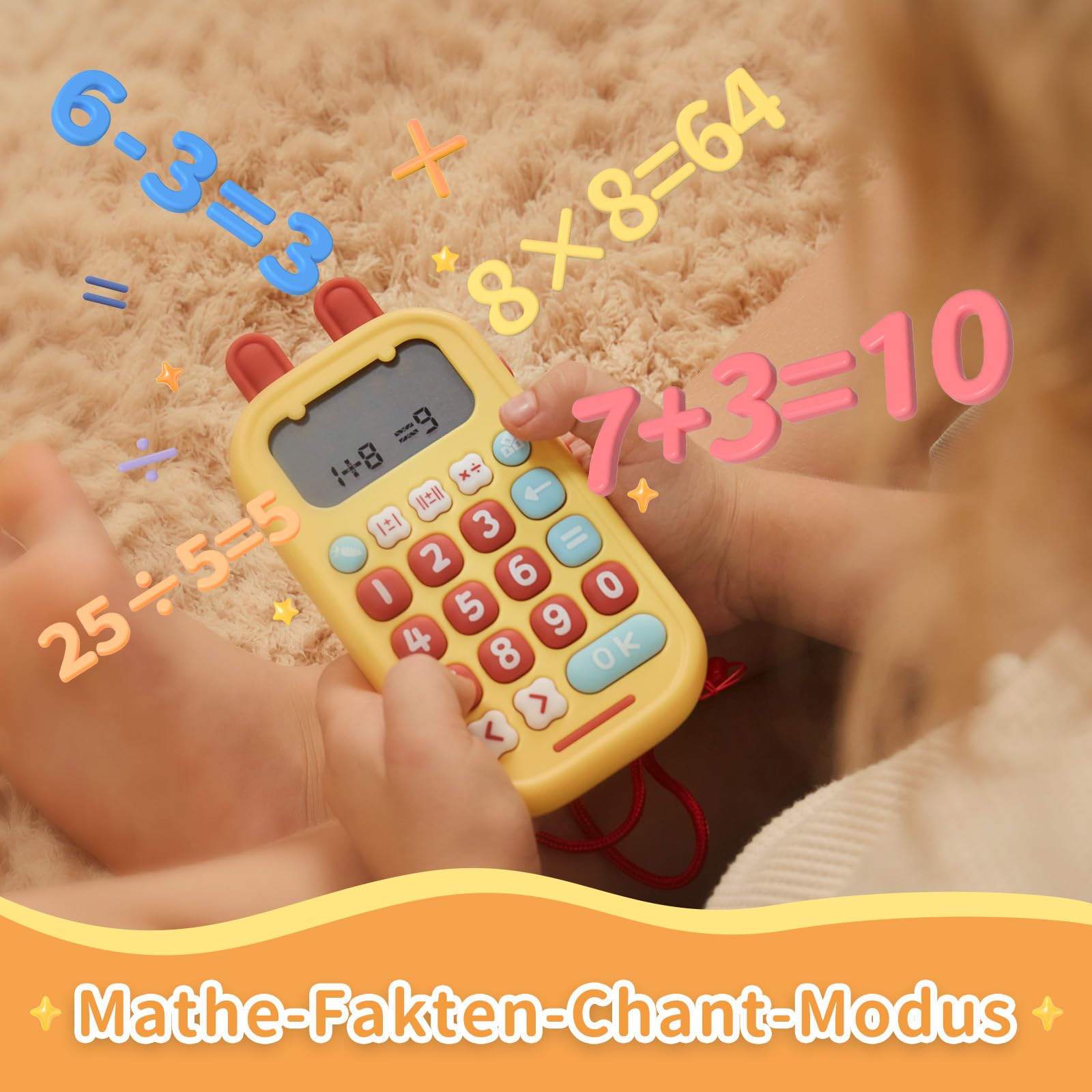 alilo Mathespiel für Kinder 5-12 Jahre, Elektronischer Kopfrechnen Trainer für Addition, Subtraktion, Multiplikation & Division, Interaktives Mathetrainer mit 19 Spielen, 5 Modi & 50.000 Aufgaben