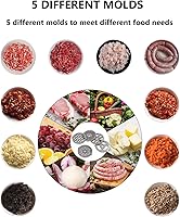 Vista 2 de Picadora de carne eléctrica, máquina multifuncional de procesamiento de alimentos para el hogar, acero inoxidable blanco