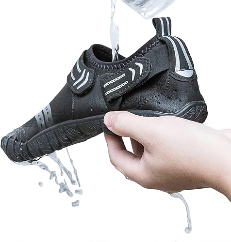 Miniatura 2 de Josaywin Zapatos de agua para hombre, de secado rápido, puntera ancha, calcetines ajustables para natación, playa, río, piscina, surf