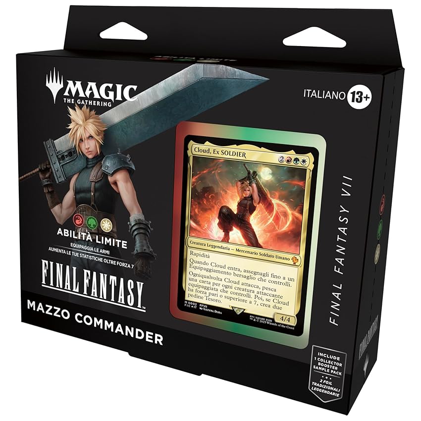 Magic: The Gathering- Fantasia Contenuto: 1 Mazzo Commander MTG Final Fantasy VI Trance del Risveglio (Versione Italiana), Multicolore, D3859103