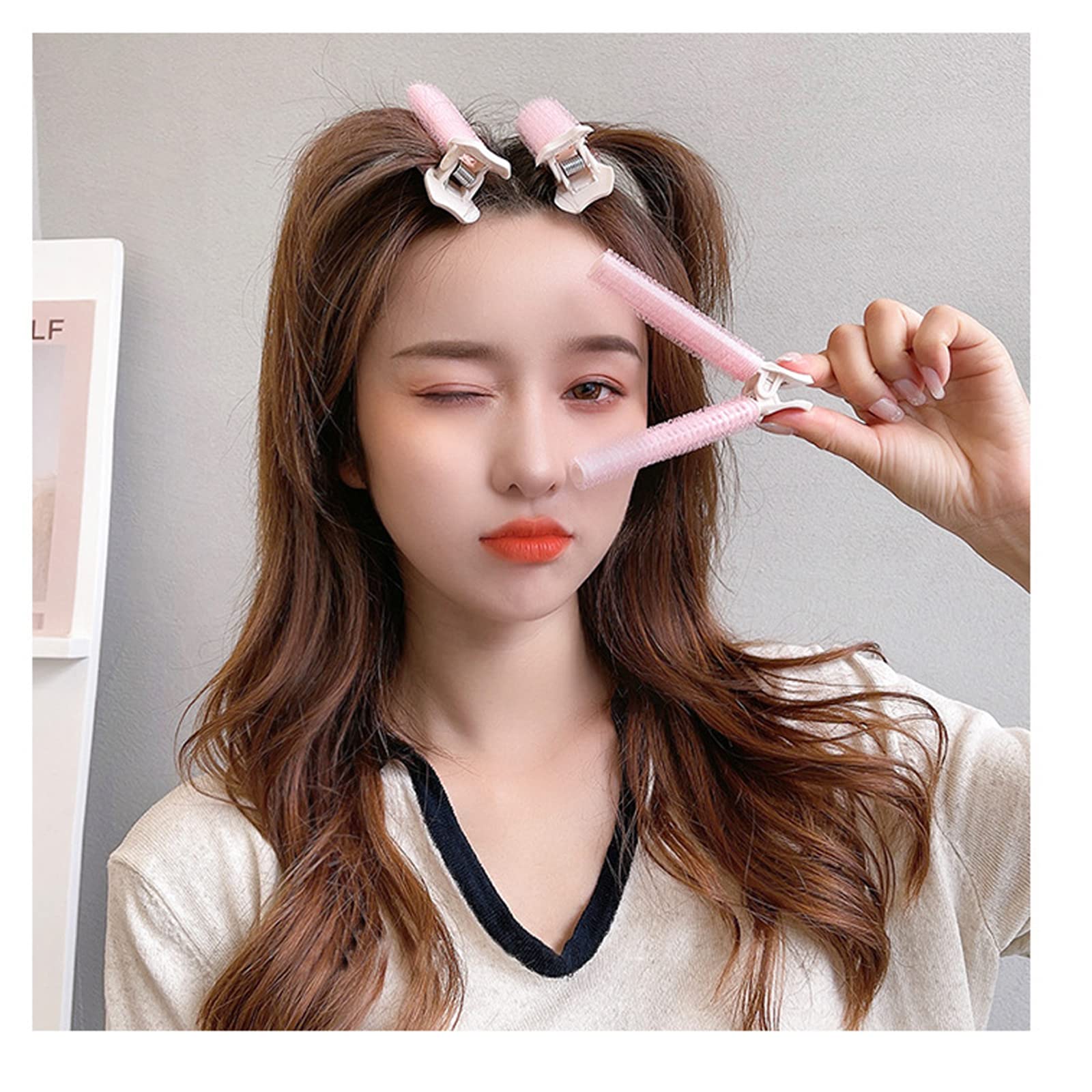 Amazon.co.jp: カーラー ヘアカーラー くるんと前髪カーラー マジック