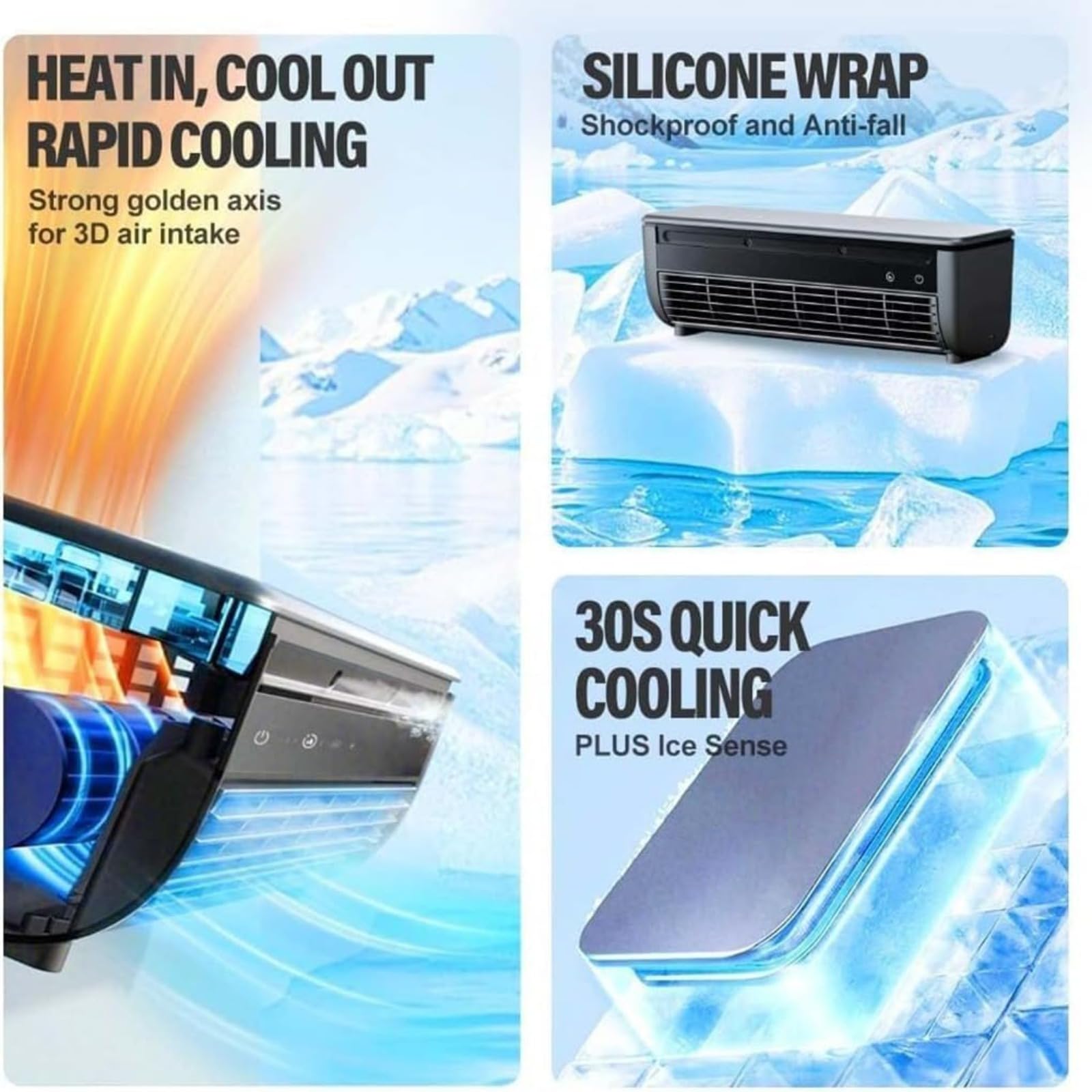 Qinux Breeza Max Fan Original Wandklimaanlage Weiß