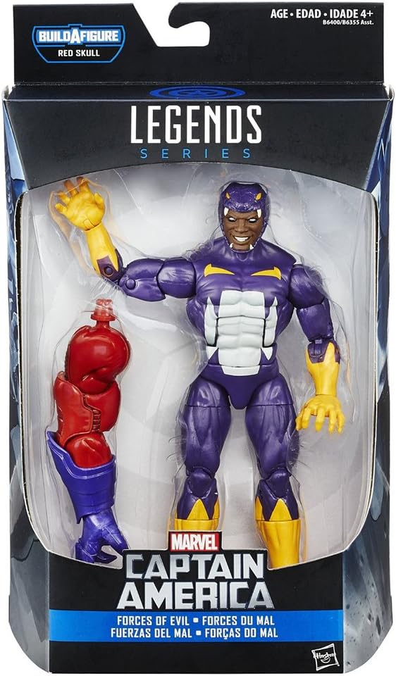 Marvel 6 Inch Legends Forces of Evil Cottonmouth Action Figure (Build Red Skull)