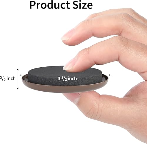 Miniatura 2 de Yelanon Deslizadores para muebles, 16 unidades, 3 12 pulgadas, redondos, para alfombras, almohadillas de muebles, suelos de madera dura,