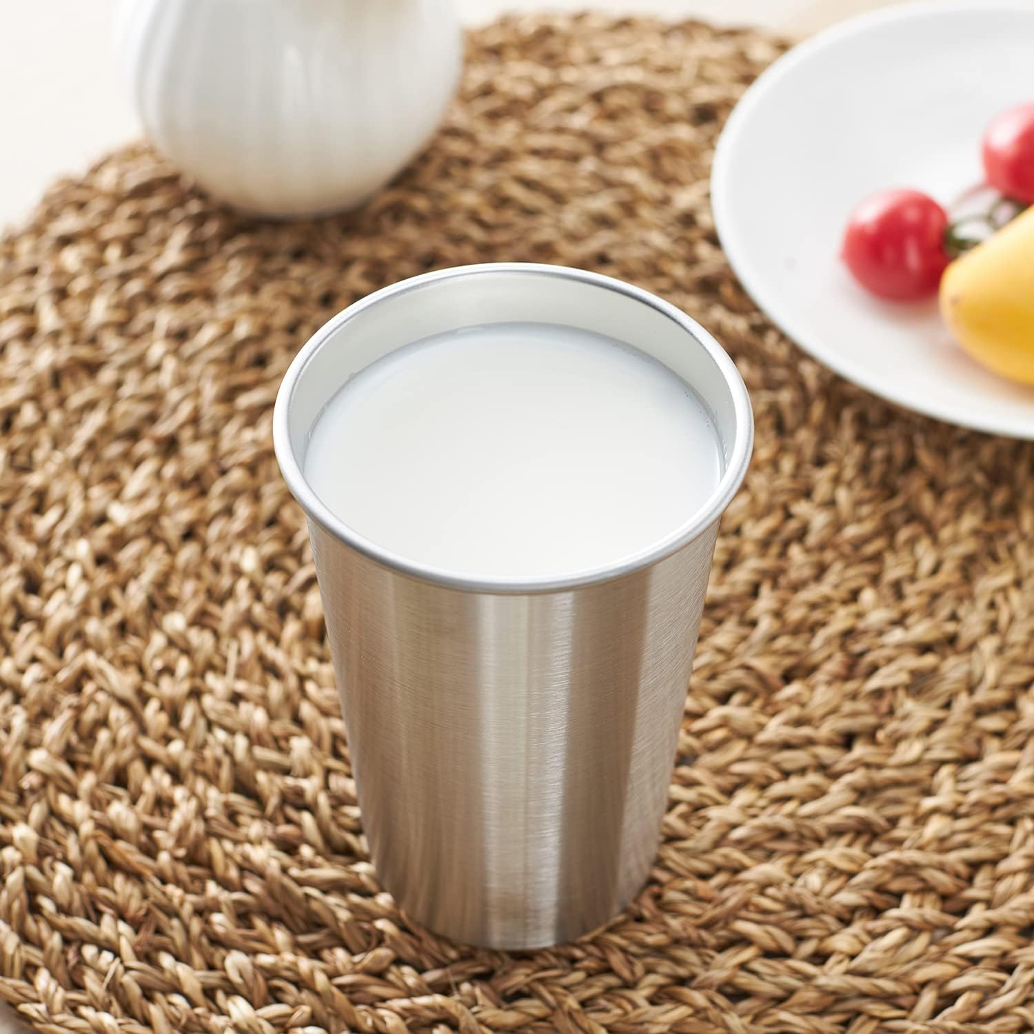 16 Pack 16oz Stainless Steel Pint Cup,Healthy Unbreakable and Stackable,Metal Drinking Glasses