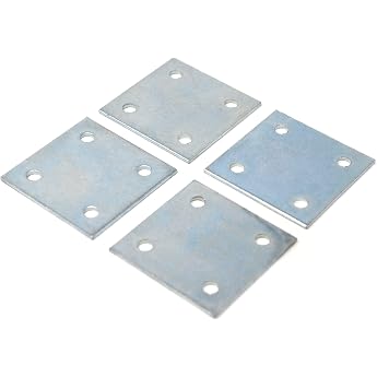 Design61 4 Hole Plate Flat Connector Fixing Plate Mounting Plate Mounting Plate 40 x 40 mm
