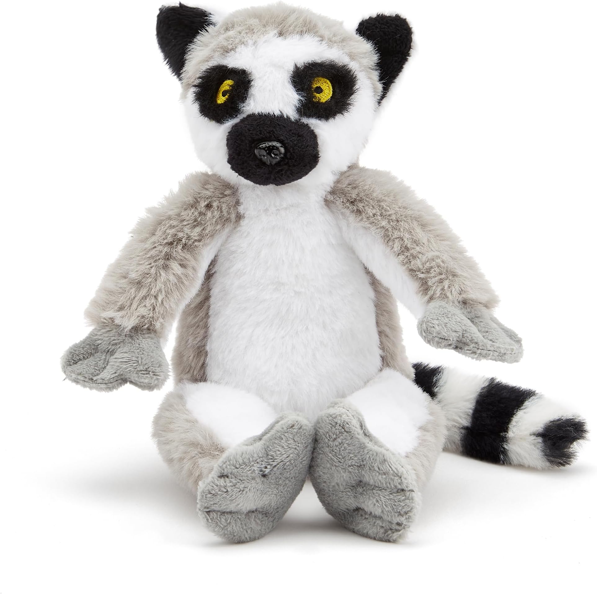 Zappi Co Ultra Soft Ring-Tailed Lemur Plush Toy (28cm Length) - 100% Recycled, Eco-Friendly, Newborn Gift, Realistic Lifelike