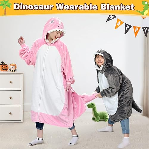 Miniatura 2 de Waitu Manta con capucha de tiburón para mujeres y hombres, manta Sherpa con capucha de tiburón para adultos, manta de tiburón es un regalo