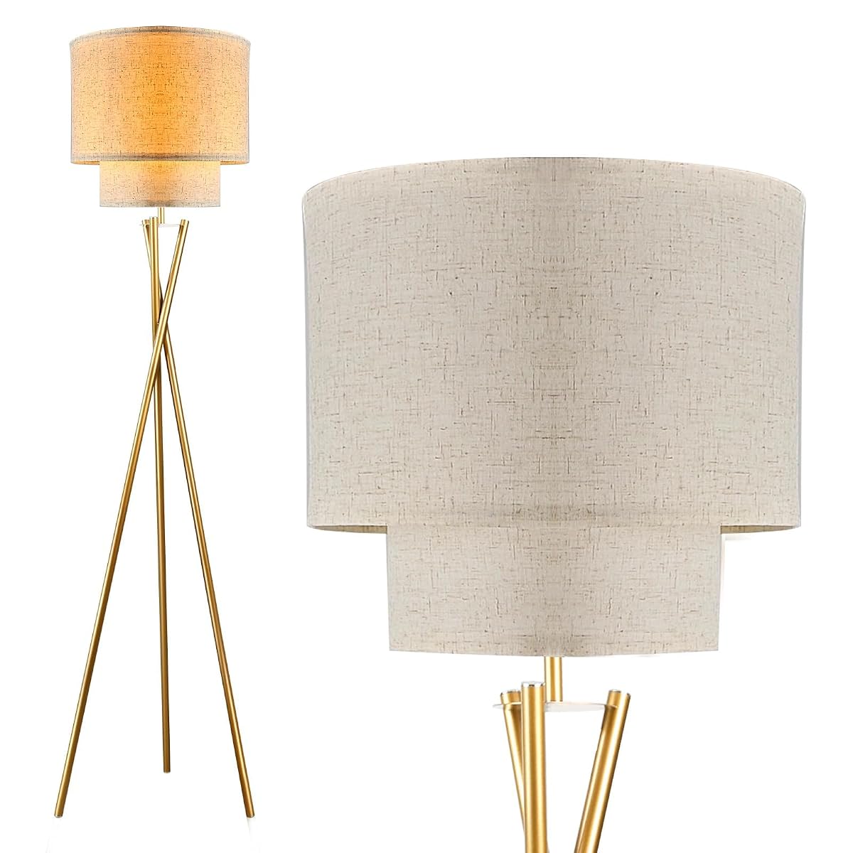 Lightdot Tripod Floor Lamp Modern Floor Lamps for Living Room Standing Lamp
