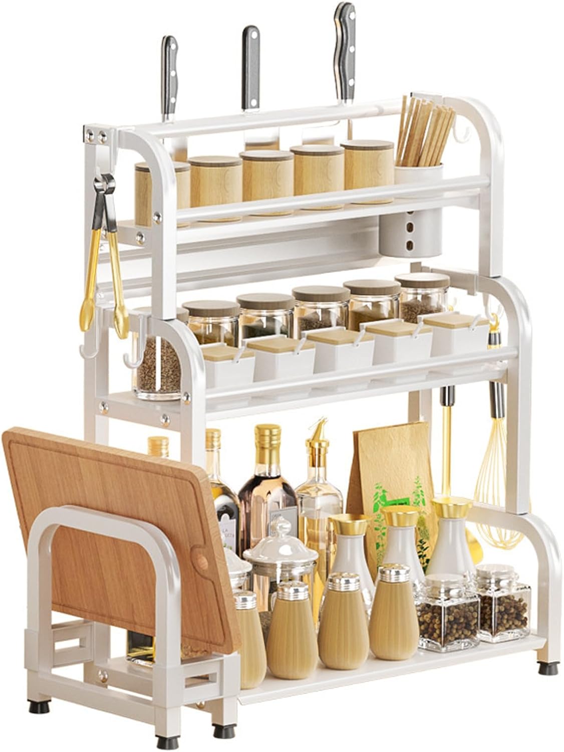 lesulety Kitchen Shelf Organiser Seasoning Rack Spice Rack Organiser