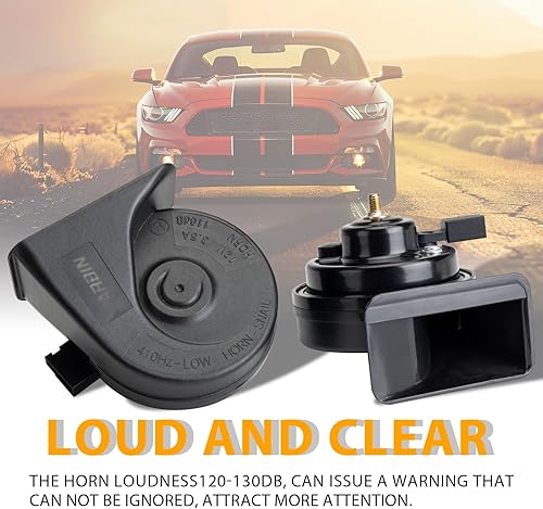 Vista 64 de FARBIN Bocina de coche compatible con Toyota/Lexus/Subaru 12V Bocinas automáticas impermeables con 1 a 2 tapones de bocina para Toyota