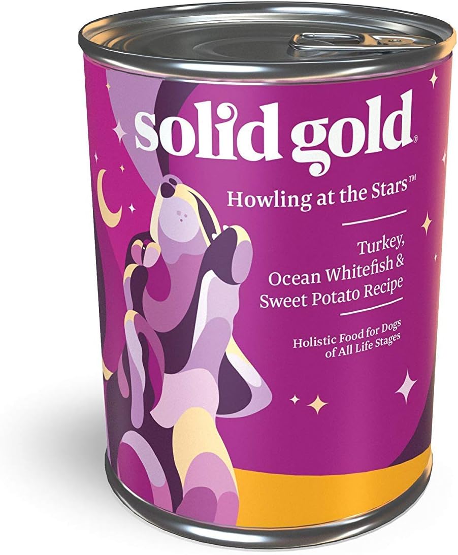 Solid Gold - Howling at The Stars Turkey Recipe - Natural Wet Dog Food - 13.2-oz Can (6Count)