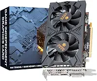 Placa gráfica RX 580 8G 2048SP - GPU AMD Radeon RX580 AMD, 8GB GDDR5, 256 bits, PCI Express 3.0, resfriamento de ventilador duplo, HD/DP/DVI, para PC de jogos