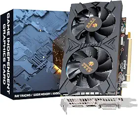 Placa gráfica RX 580 8G 2048SP - GPU AMD Radeon RX580 AMD, 8GB GDDR5, 256 bits, PCI Express 3.0, resfriamento de ventilador duplo, HD/DP/DVI, para PC de jogos