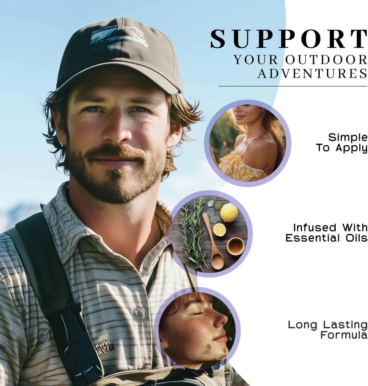 Vanman's - Bug Balm - Bug Repellent Balm with Grass-Fed/Finished Beef Tallow for Skin, Organic Cold Pressed Extra Virgin Olive Oil, Shea Butter, Castor Oil, Beeswax, and Essential Oils - 1 oz