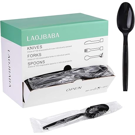 Individually Wrapped Spoons for On-the-Go Convenience
