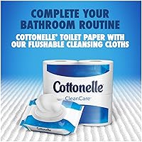 Vista 5 de Cottonelle Clean Care - Papel higiénico de doble rollo, 12 rollos, 190