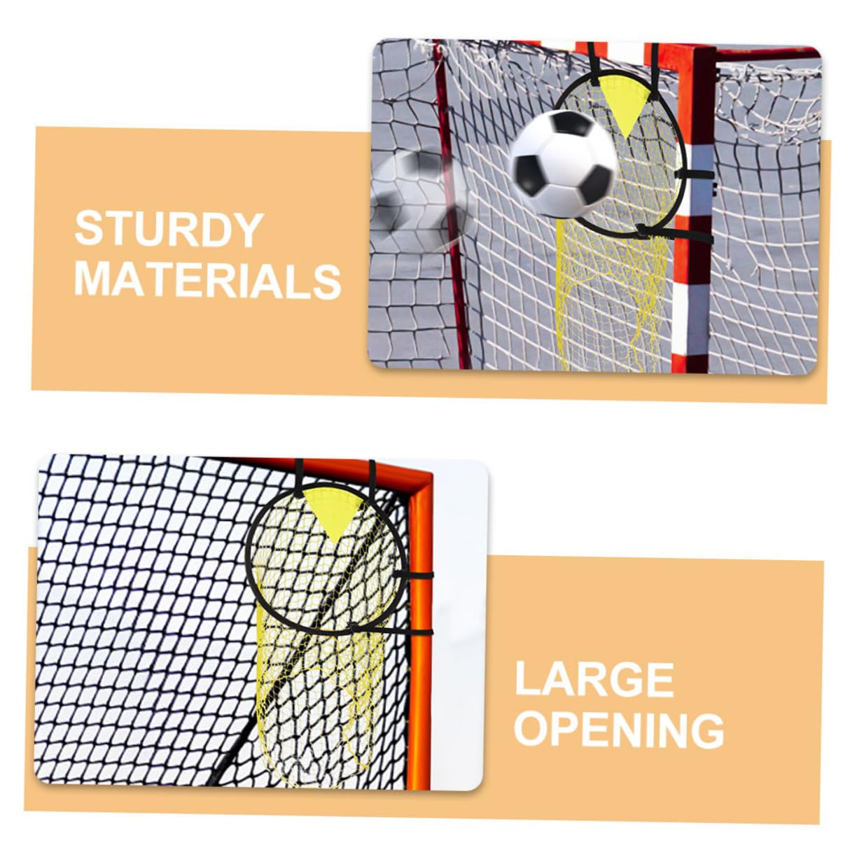GAROZATION Football Goal Net Soccer Training Net Football Practice Net for Backyard Indoor Sports