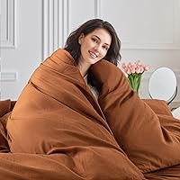 Vista 77 de NEXHOME PRO Funda de edredón Twin XL 100% algodón lavado, transpirable, duradera, texturizada, similar al lino, juego de ropa de cama para el hogar