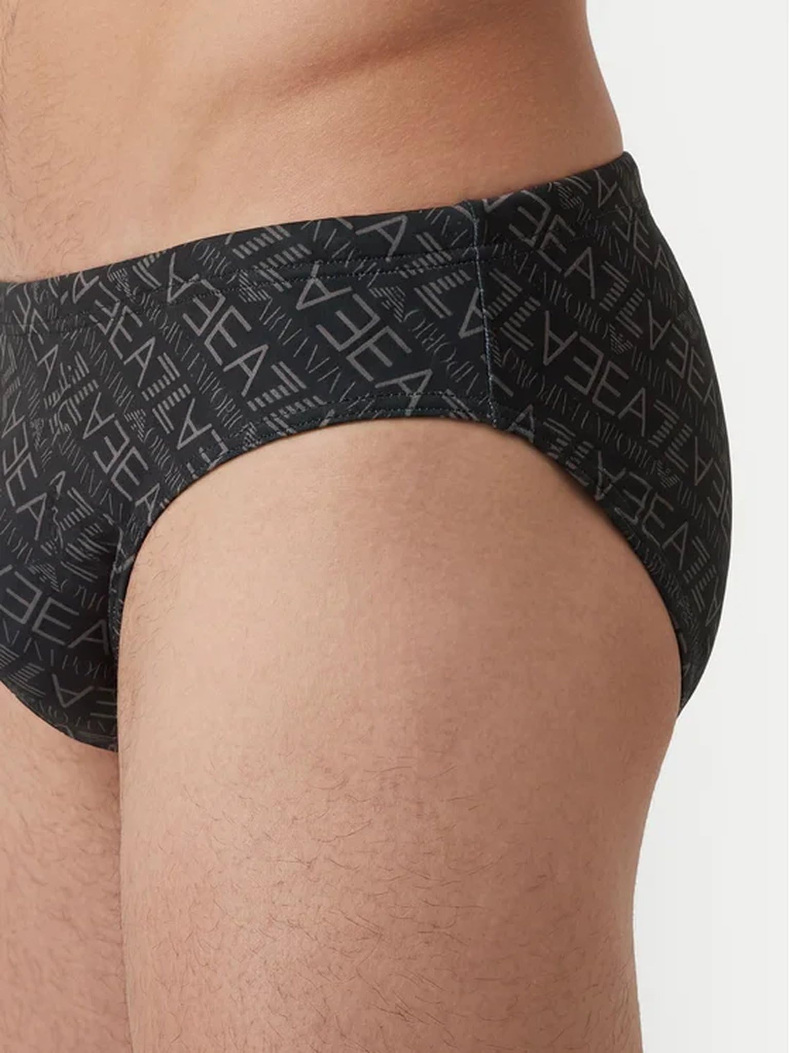 EA7 Emporio Armani Costume Uomo Slip Graphic Series con Stampa Monogram ASV 7M000501AF21249 8033922375910 - L L Nero Grigio