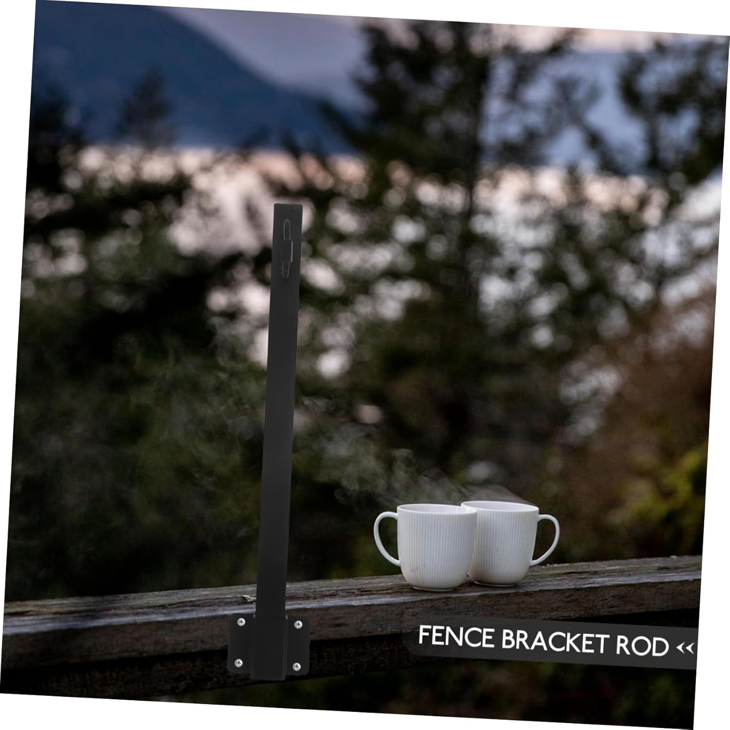 DOITOOL 4pcs Outdoor Lighting Poles String Lamp Holder Pole for Outdoor Use String Light Posts for Fence