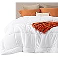 Bedsure Premium Down Comforter King Size, Luxurious High-Loft White Down Duvet Insert for All Seasons, Storage Bag & 8 Corner Tabs, Machine Washable, 54 Oz Fluffy Medium Warmth (106x90 Inches)