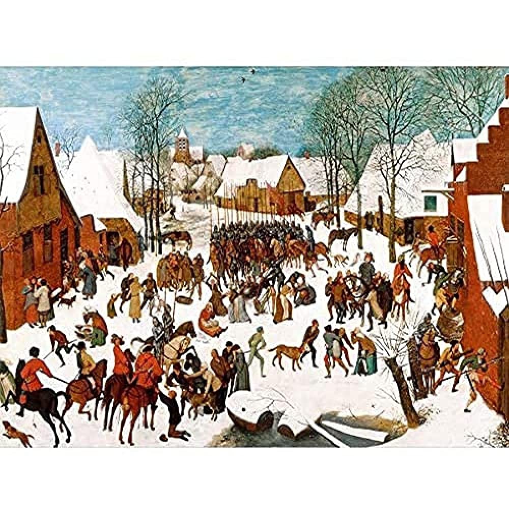 Pieter Bruegel The Elder Massacre Of The Innocents Art Print Canvas Premium Wall Decor Poster Mural