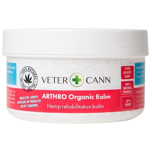 Vetercann Hemp for Pets Arthro Bálsamo orgánico de cáñamo - Ayuda con la tensión muscular, rigidez e hinchazón
