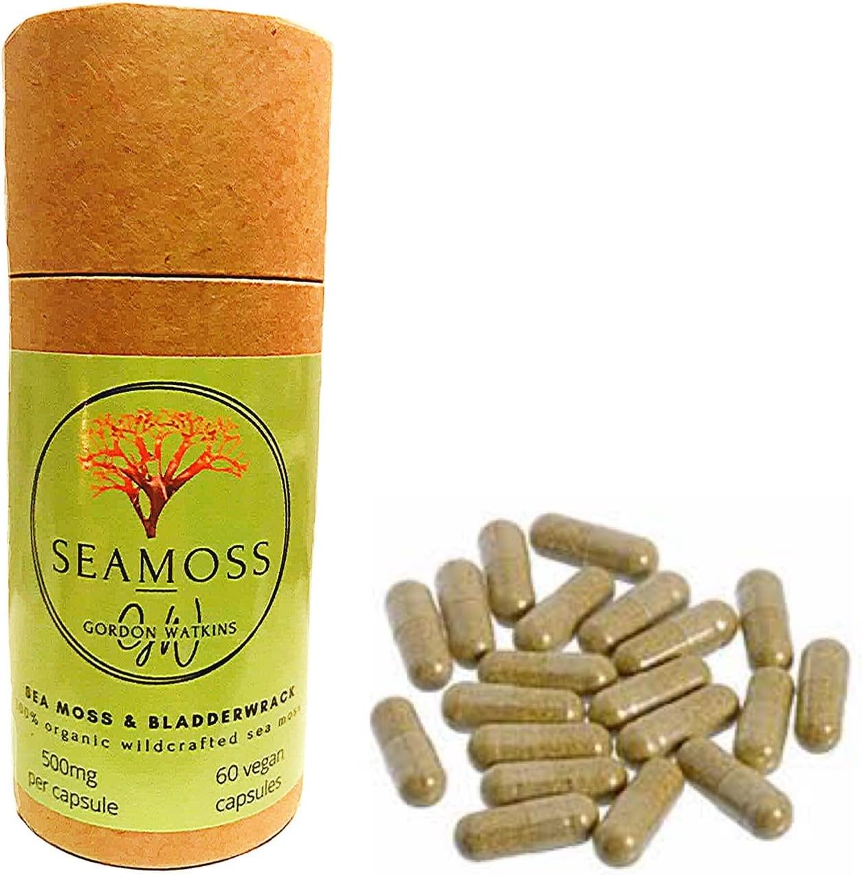 Sea Moss Capsules (1000mg per Day) 60 Vegan Capsules Organic