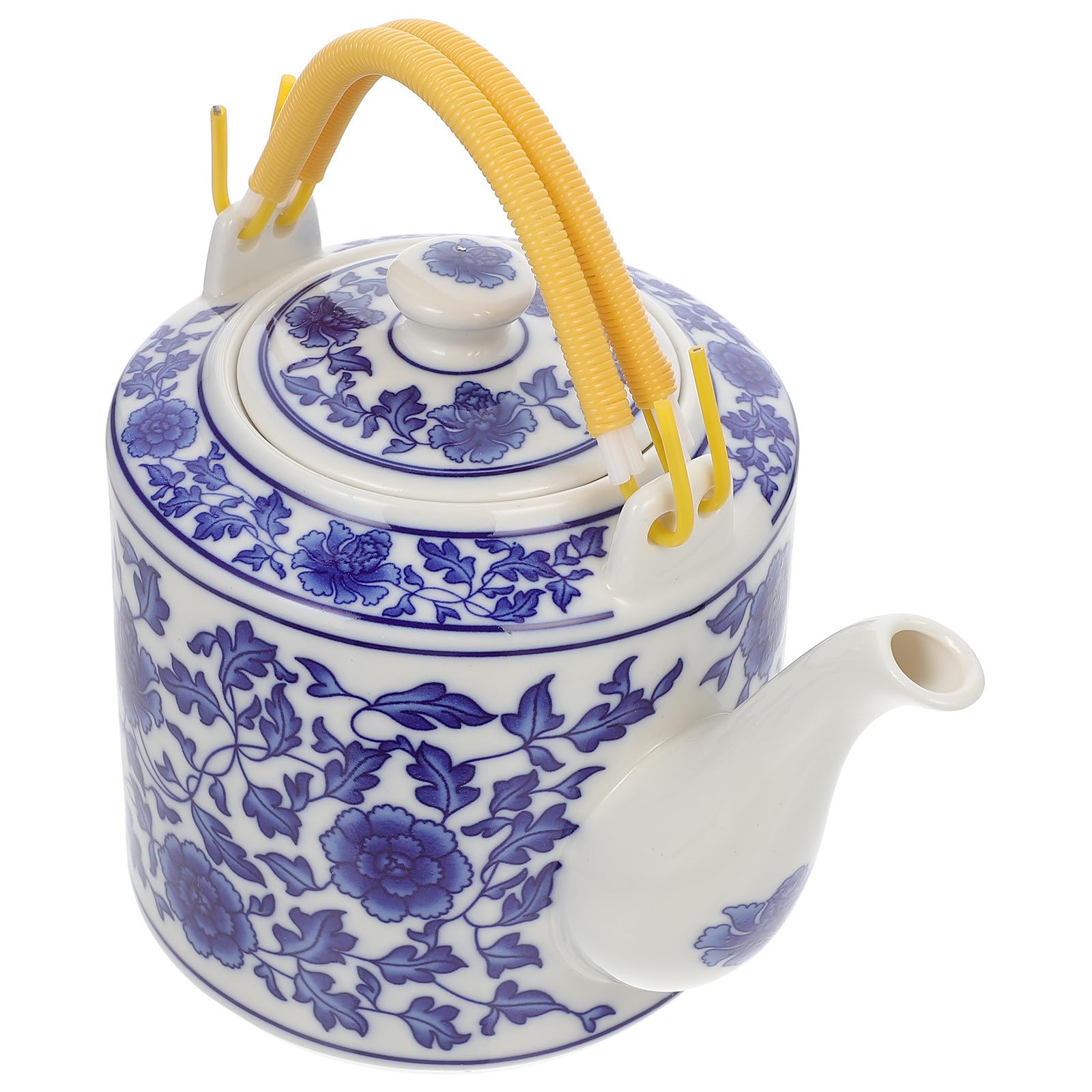 SHINEOFI Théière Chinoise en Céramique 2l Grosse Capacité, Style Chinois, Facile à Ranger et Polyvalente pour Bureau et Maison