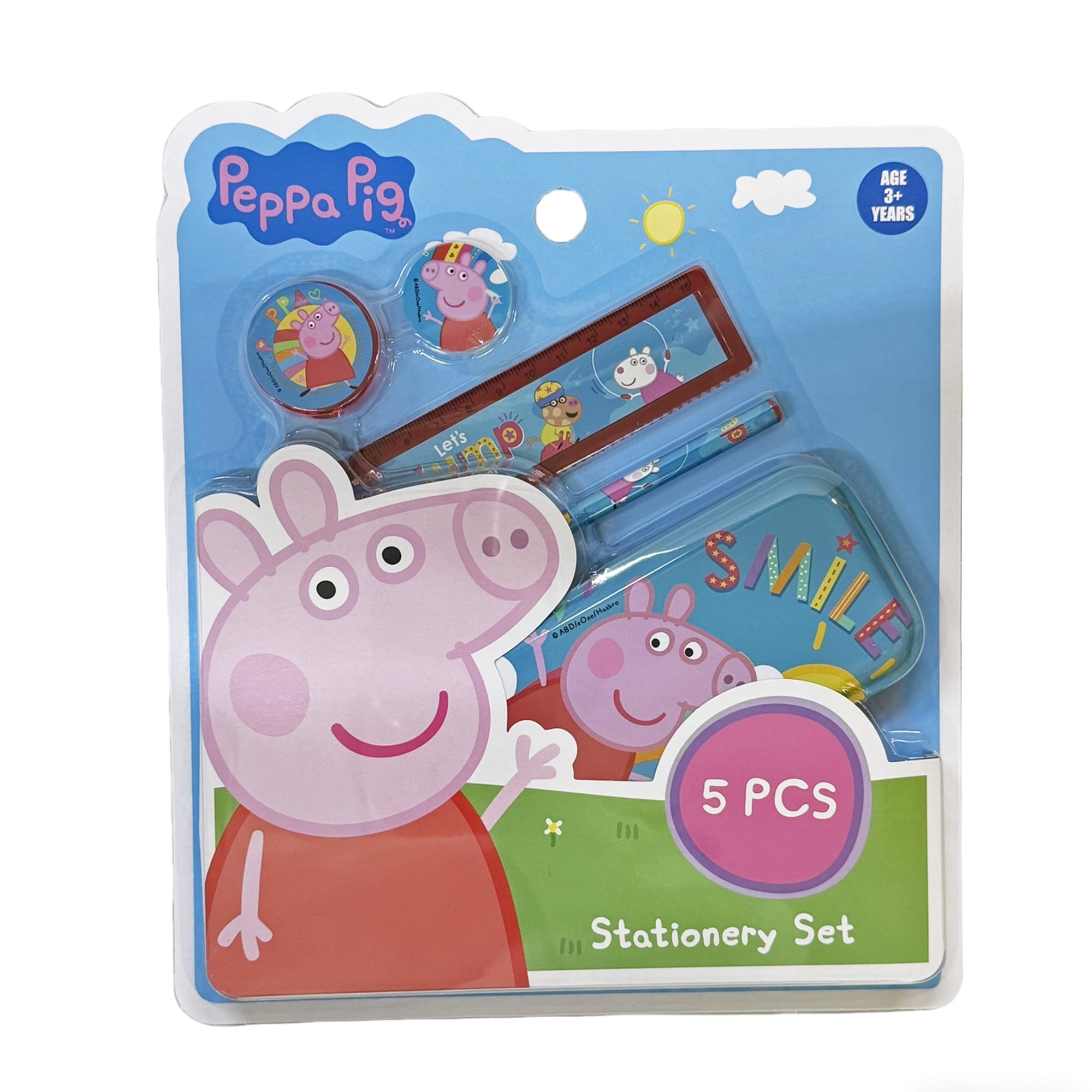 Peppa Pig 5 pcs Kids Stationery Set – Pen, Ruler, Rubber, Pencil kanjak Gifting and birthay Return Gift-image-31