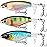 TRUSCEND Fishing Lures with BKK Hooks, Whopper Fishing Lures for Freshwater or Saltwater, Floating Lure for Bass Catfish Pike, Fishing Wobble Surface Bass Bait Teasers Fishing Gifts for Men