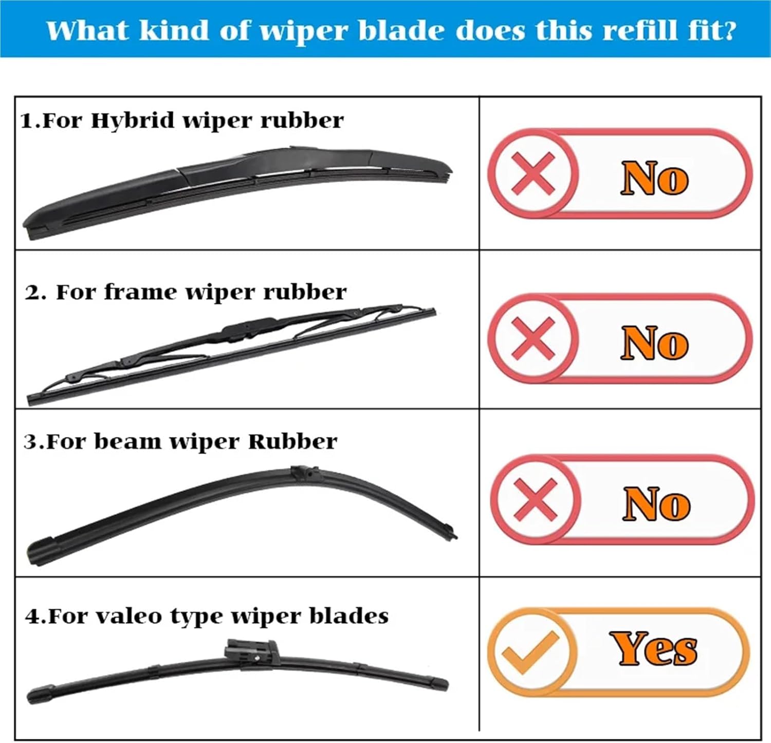 1Piece Car Auto Vehicle Insert Soft Natural Rubber Wiper Blade Only (Refill) 8mm 14" To 28" Accessories(1PCS 17 Inch 425mm)
