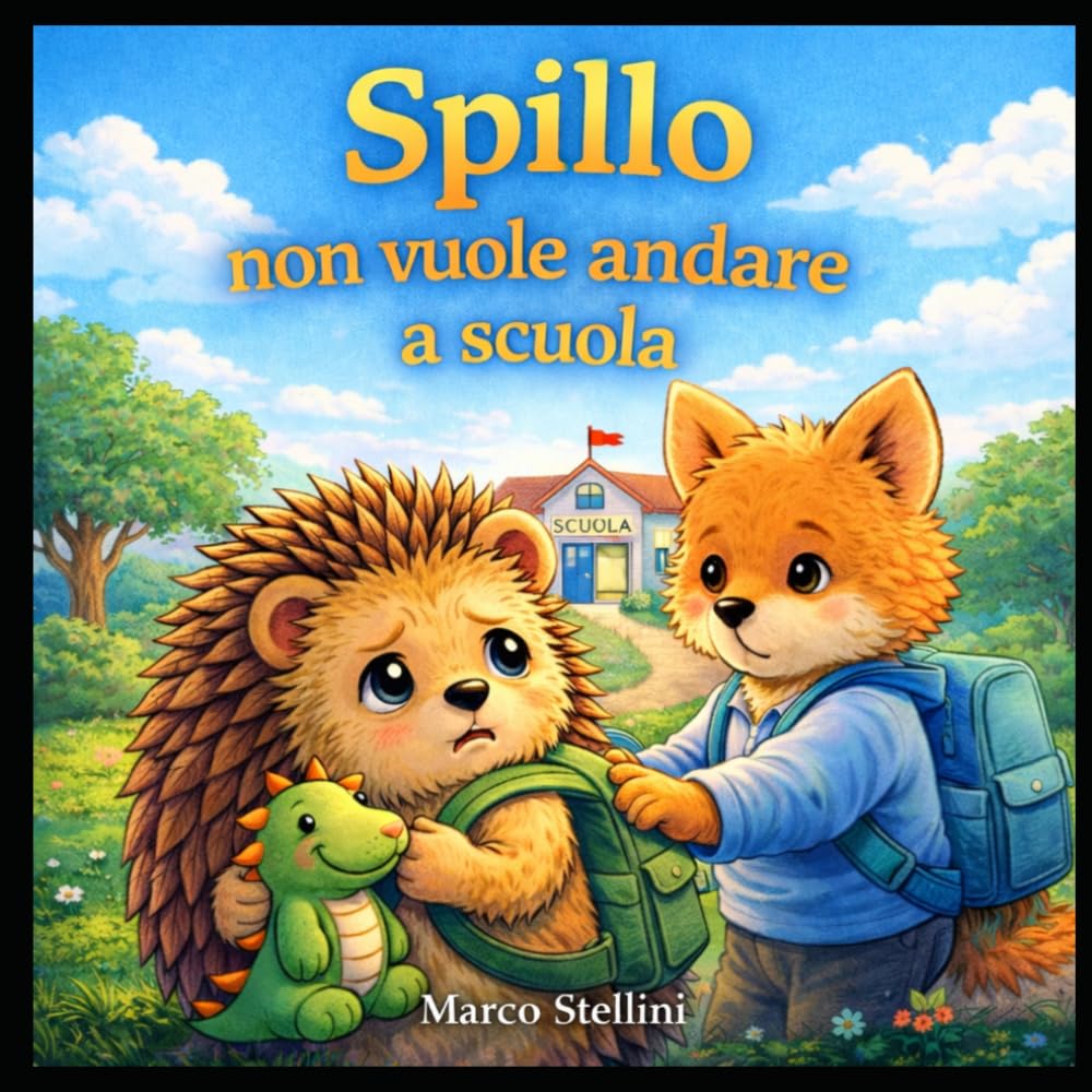 Spillo non vuole andare a scuola: Una dolce storia per aiutare i bambini a superare la paura della scuola (Le avventure di Spillo il Riccio)