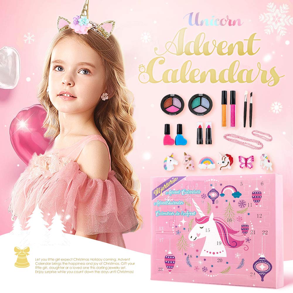 Mjartoria Advent Calendar Makeup For Girls 2023 Unicorn Beauty