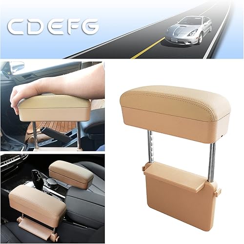 Miniatura 7 de CDEFG - Reposabrazos para automóvil, extensor de reposabrazos, organizador de almacenamiento de consola, almohadillas para reposabrazos de altura