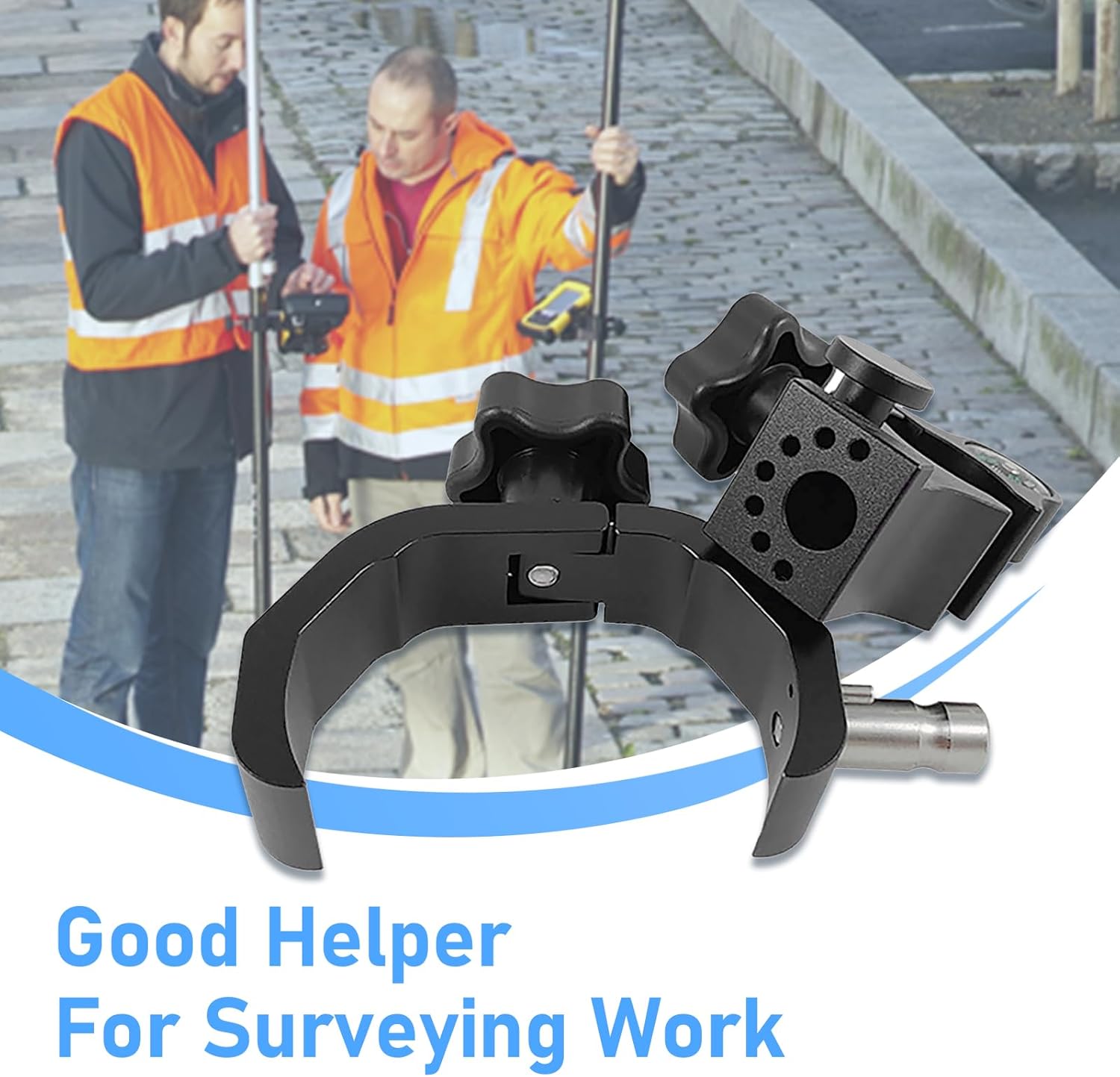 Data Collector Bracket Compatible with Trimble TSC3, Aluminium Data Collector Cradle Bracket Compatible with Trimble TSC3 GPS Surveying Equipment