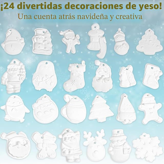 Foto 6 de 6 de KreativeKraft Calendario Adviento 2026 Niños Calendário Cuenta Atrás para Navidad con 24 Mini Adornos Navidad…