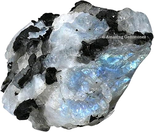 Miniatura 6 de Cristales crudos y piedras curativas de piedra lunar arcoíris, rocas naturales para hacer rodar y hacer tú mismo, piedras y cristales crudos (1