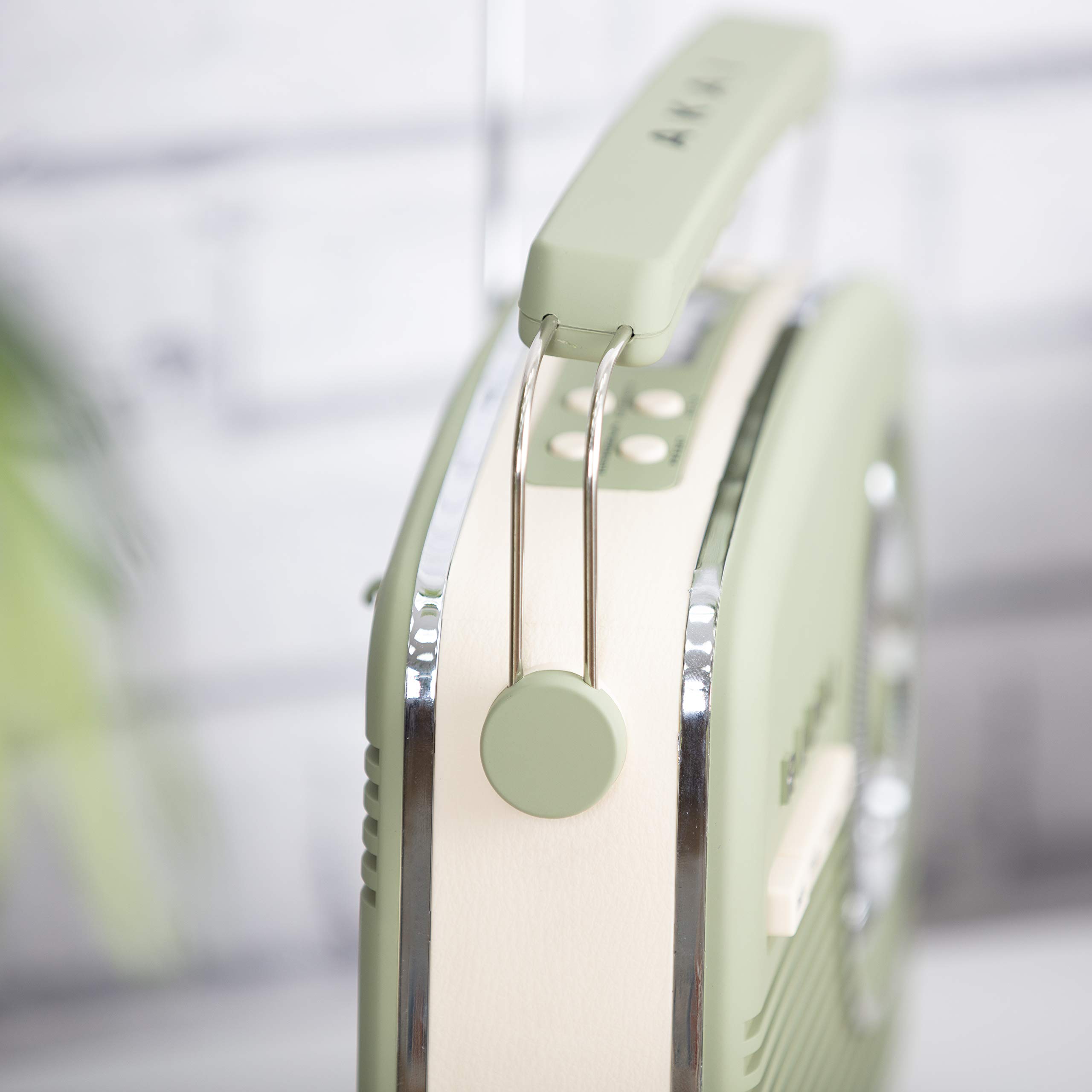 Akai A60010VDABSG DAB Vintage Radio, 1950's Style, LCD Display, FM Radio, DAB+, Rubberised