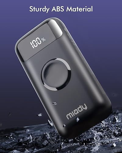 Miniatura 8 de Miady Cargador portátil para Apple Watch, 10000 mAh PD 22.5 W, cargador de batería de carga rápida con puertos USB C y A, con pantalla LED